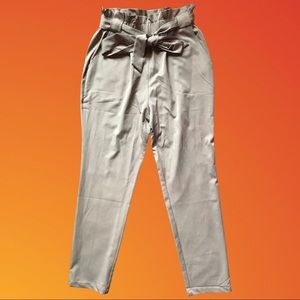 Windsor Dressy Bow-Tie Paper-bag Pants